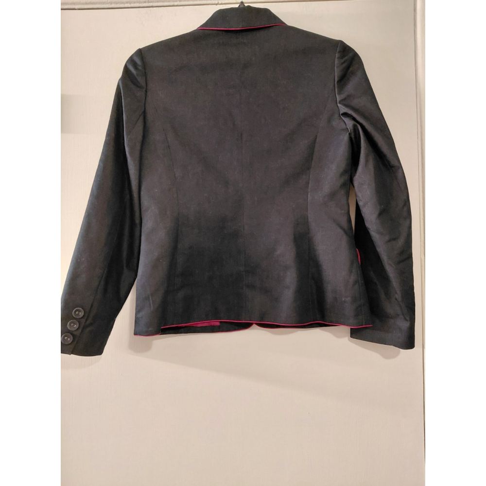 Ladies Apostrophe Stretch Black Pink Blazer Work Wear Jacket Womens Size 6 - Picture 3 of 4